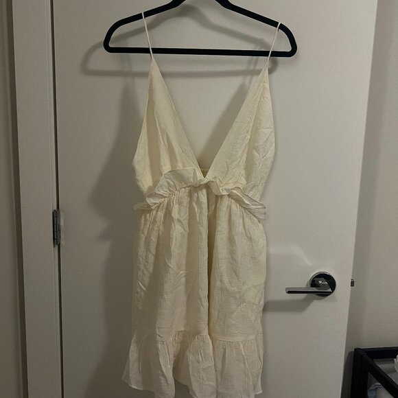 Nasty Gal Peplum Ruffle Strappy Swing Dress - Picture 2 of 4